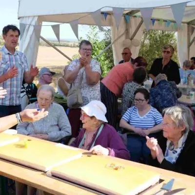 le gâteau d’anniversaire présenté aux résidentes